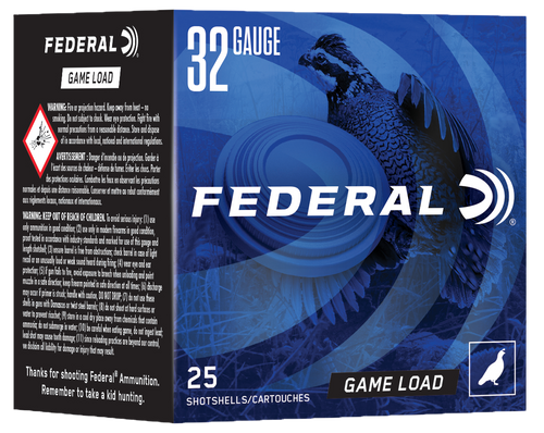 Federal Game-Shok Heavy Field 32 Ga, 2.5", 1/2 oz, 8 Shot, 25Bx/10Cs - Ammo | The Gun Shop