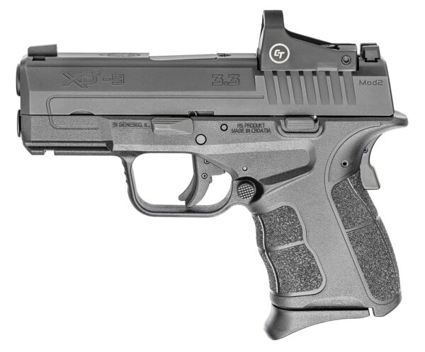 Springfield XDS-Mod.2, OSP (Optical Sight Pistol) Sub-Compact, 9mm, 3.3" Barrel, 1-7Rd, 1-9Rd Mags
