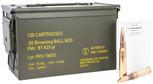 PPU Rangemaster 50 BMG, 625gr, Full Metal Jacket, 120rd Can - Ammo | The Gun Shop