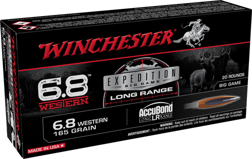 Winchester Expedition 6.8 Western, 165gr, Nosler AccuBond, 20rd Box - Ammo | The Gun Shop