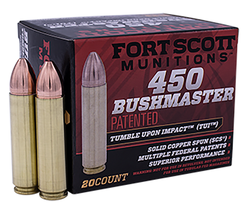 Fort Scott 450 Bushmaster, 250gr, Solid Copper Spun, 20rd Box - Ammo | The Gun Shop