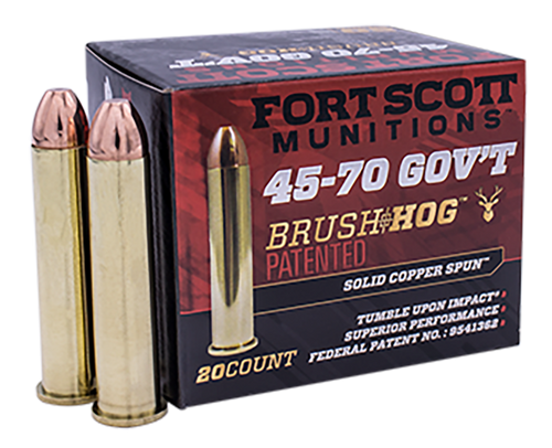 Fort Scott Munitions 45-70 Government, 300gr, Solid Copper Spun, 20rd Box - Ammo | The Gun Shop