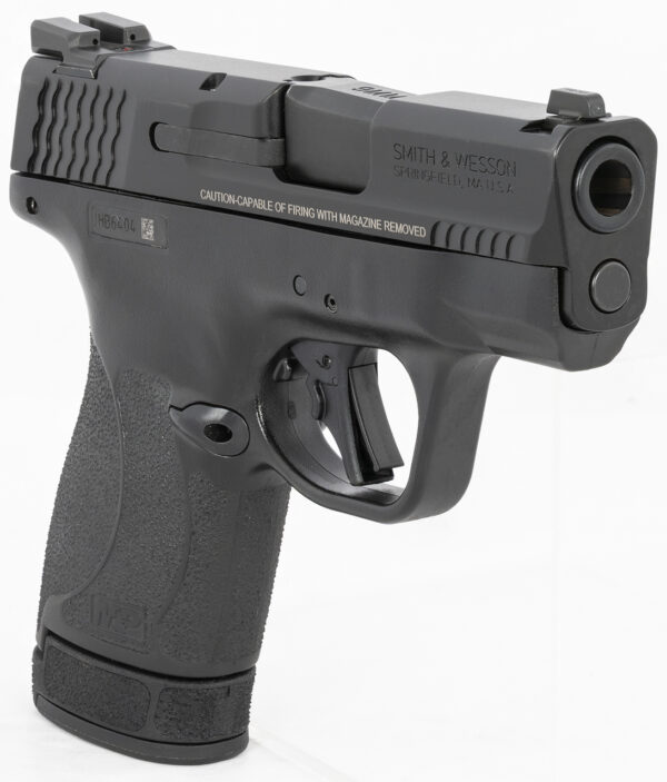 Smith & Wesson, Shield Plus, Striker Fired, Micro Compact, 9mm, 3.1" Barrel, Polymer Frame, No Thumb Safety, Tritium Night Sights, Flat Face Trigger, 3 Mags, 1-10Rd 2-13Rd, Black