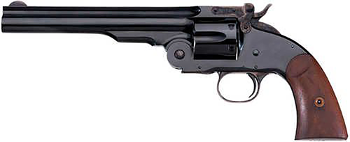 Taylors & Company Schofield 44-40 Winchester, 7" Barrel, Black, Walnut Grip, 6rd - Firearm | The Gun Shop