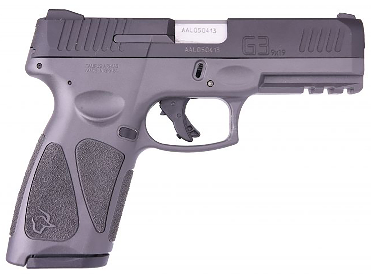 Taurus G3 Full-Size 9mm, 4" Barrel, Adj. Rear Sight, Manual Safety, Gray, 15rd/17rd - Concealed Carry Guns | The Gun Shop