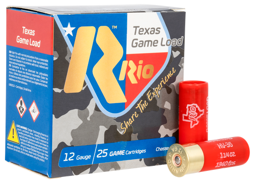 Rio Texas Game Load 12 Ga, 2.75" 2 3/4 oz, 8 Shot, 25Bx/10Cs - Ammo | The Gun Shop