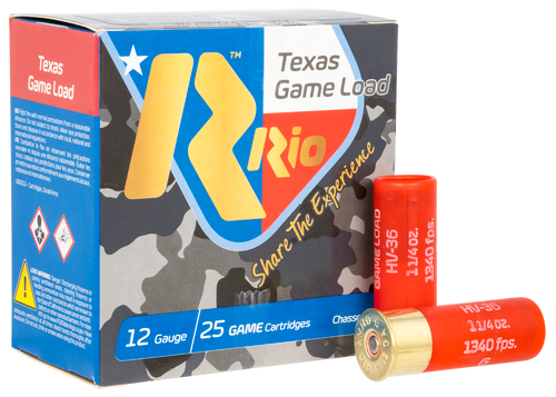 Rio Texas Game Load 12 Ga, 2.75", 1 1/4 oz, 6 Shot, 25rd Box - Ammo | The Gun Shop