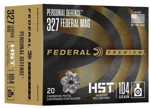 Federal Personal Defense 327 Federal Magnum, 104gr, Jacketed Hollow Point, 20rd Box - Ammunition | The Gun Shop