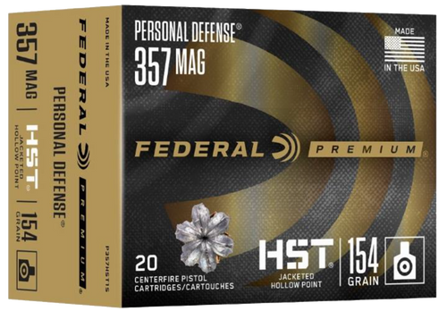 Federal Premium 357 Mag, 154gr, Jacketed Hollow Point, 20rd Box - Ammo | The Gun Shop