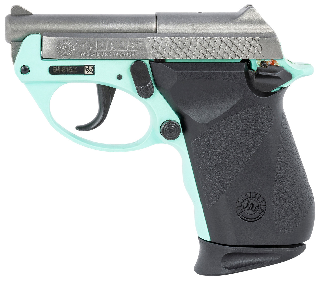 Taurus PT-22 .22 LR, 2.8" Barrel, SS Barrel/Slide, Cyan Polymer Frame, 8rd - Concealed Carry Guns | The Gun Shop
