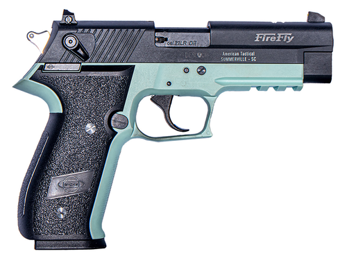 GSG FireFly 22 LR, 4" Barrel, Mint Frame, Black Grip/Slide, 10rd - Firearm | The Gun Shop