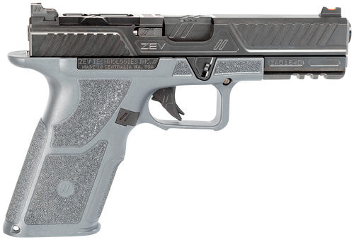 ZEV OZ9 9mm, 4.49" Barrel, Gray Frame, Black Slide, 17rd - Firearm | The Gun Shop