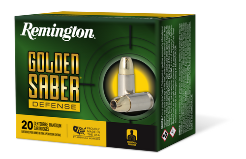 Remington Golden Saber Defense 9mm, 147gr, BJHP, 20Bx - Ammo | The Gun Shop