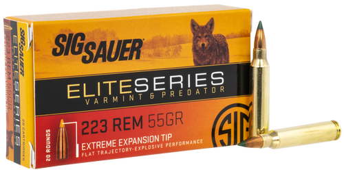 Sig Sauer Elite Hunting 223 Remington, 55gr, Extreme Expansion Tip, 20rd Box - Ammo | The Gun Shop