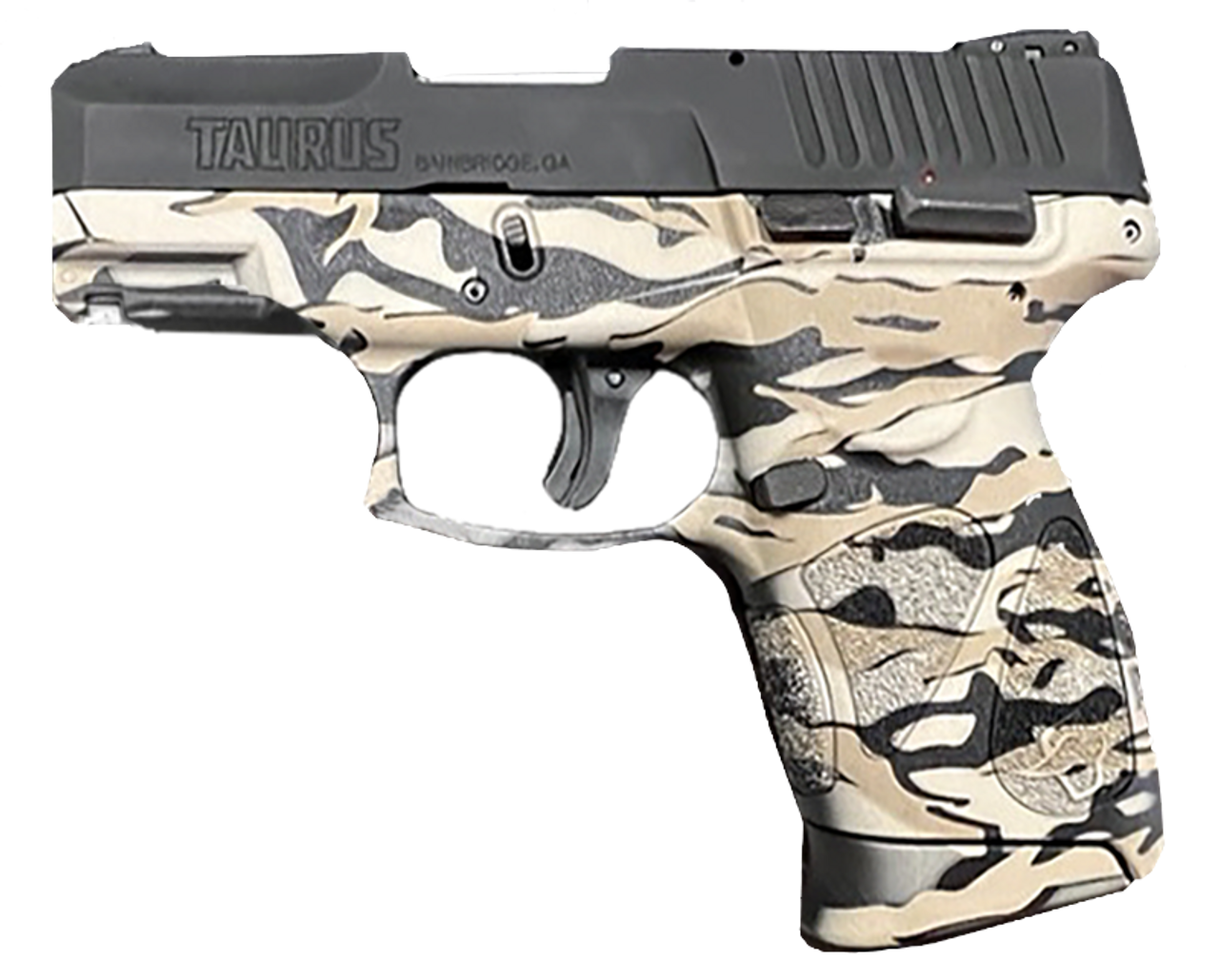 Taurus G3c 9mm, 3.2" Barrel, Hydro-Dipped Flat Dark Earth Laser Camo, 12rd - Concealed Carry Guns | The Gun Shop