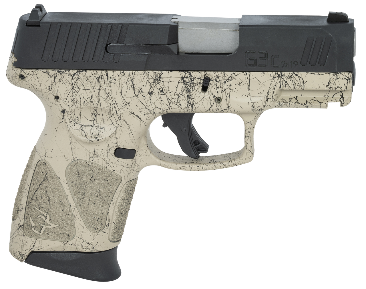 Taurus G3c 9mm, 3.2" Barrel, Flat Dark Earth/Black Splatter, 12rd - Concealed Carry Guns | The Gun Shop
