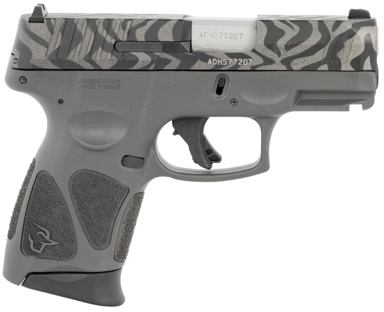 Taurus G3c 9mm, 3.2" Barrel, Serrated Gray Steel Zebra Cerakote, 12rd - Concealed Carry Guns | The Gun Shop