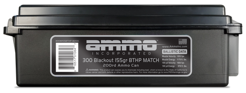 Ammo Inc Signature 300 Blackout, 155gr, Hollow Point Boat-Tail, 200rd Box - Ammo | The Gun Shop