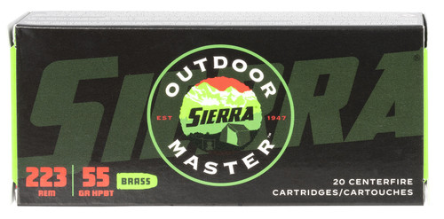 Sierra Outdoor Master 223 Remington, 55gr, 3240 fps, HPBT, 20Bx/10Cs - Ammo | The Gun Shop