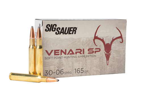 Sig SauerVenari 30-06 Springfield 165gr, Soft Point, 20rd Box - Ammo | The Gun Shop