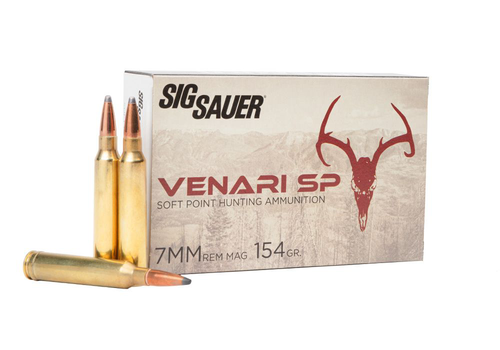 Sig Sauer Venari 7mm Remington Mag, 154gr, Soft Point, 20rd Box - Ammo | The Gun Shop