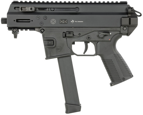 B&T APC9K Pro 9mm, 4.3" Threaded Barrel, Black, Glock Magazine Compatible, 30rd - B&T | The Gun Shop