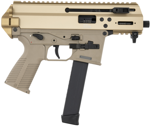 B&T APC9K Pro 9mm, 4.3" Threaded Barrel, Tan, Glock Magazine Compatible, 30rd - B&T | The Gun Shop