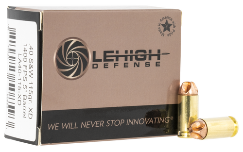 Lehigh Xtreme Defense 40 S&W, 115gr, XD FMT, 20rd Box - Ammo | The Gun Shop