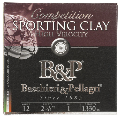 B&P Sporting Clays 12 Ga, 2.75", 1 oz, 8 Shot, 25rd Box - Ammunition | The Gun Shop