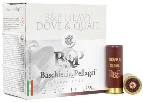 B&P Dove & Quail 12 Ga, 2.75", 1 1/8 oz, 8 Shot, 25rd Box - Ammo | The Gun Shop