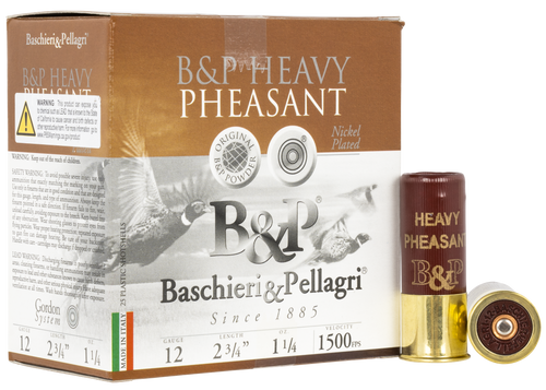 B&P Heavy Pheasant 12 Ga, 2.75", 1 1/4 oz, 5 Shot, 25rd Box - Ammo | The Gun Shop