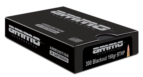 Ammo Inc Hunting 300 Blackout, 168gr, Hollow Point Boat-Tail, 20rd Box - Ammo Inc | The Gun Shop