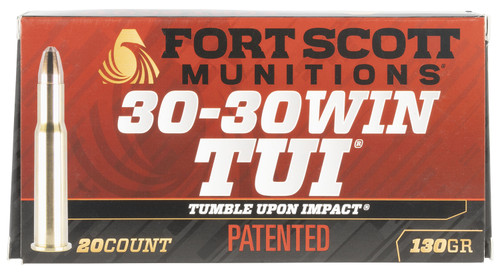 Fort Scott TUI 30-30 Win 130gr, Solid Copper Spun, 20rd Box - Ammo | The Gun Shop