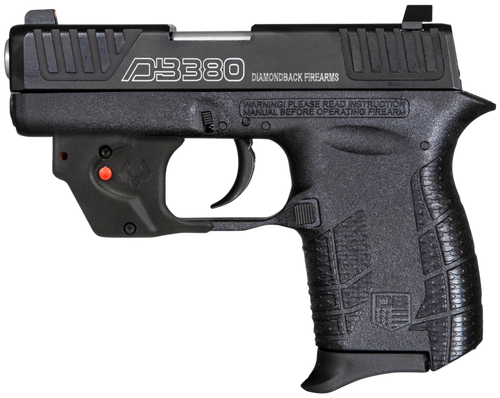 Diamondback DB9 380 ACP, 2.8" Barrel, Black, Includes G4 Viridian Laser, 6rd - Diamondback Firearms | The Gun Shop