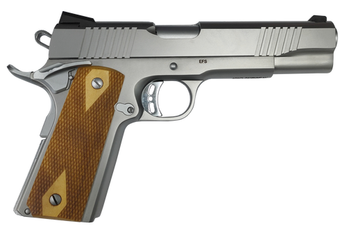 Armscor Rock Series 1911 9mm, 5" Barrel, Silver, Wood Grips, 10rd - 1911 Guns | The Gun Shop