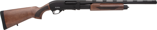 Rock Island Pump Action Youth 12 Ga, 3" Chamber 22" Barrel, Black Rec, Walnut Furniture, 5rd - Firearm | The Gun Shop