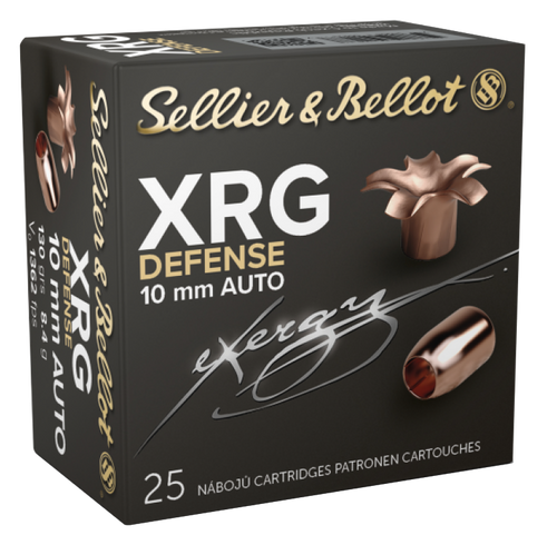 Sellier & Bellot XRG Defense 10mm, 130gr, Jacketed Hollow Point, 25rd Box - Ammo | The Gun Shop