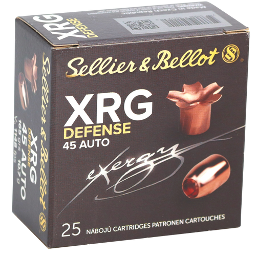 Sellier & Bellot XRG Defense 45 ACP 165gr, FMJ Semi-Wadcutter, 25Bx/40Cs - Ammo | The Gun Shop