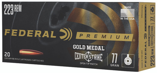 Federal Premium Gold Medal 223 Remington, 77gr, 20rd Box - Ammo | The Gun Shop