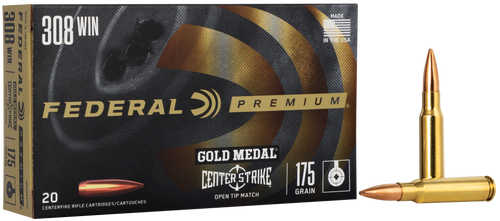 Federal Ammo Gold Medal Premium 308 Win, 175gr, OTM, 20Bx/10Cs - Ammo | The Gun Shop