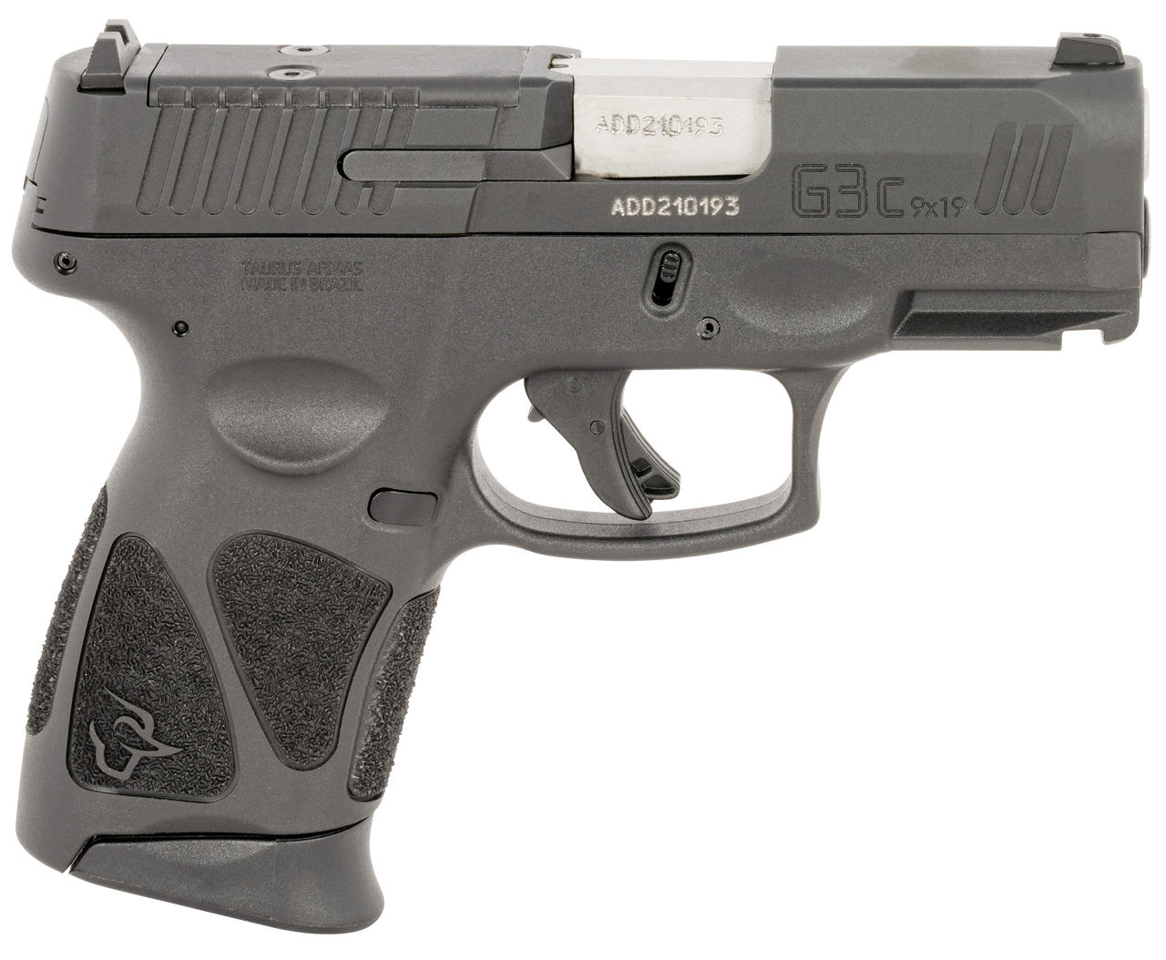 Taurus G3C 9mm, 3.20" Stainless Steel Barrel, Black, Optic Cut Slide, Picatinny Rail, 10rd - Concealed Carry Guns | The Gun Shop