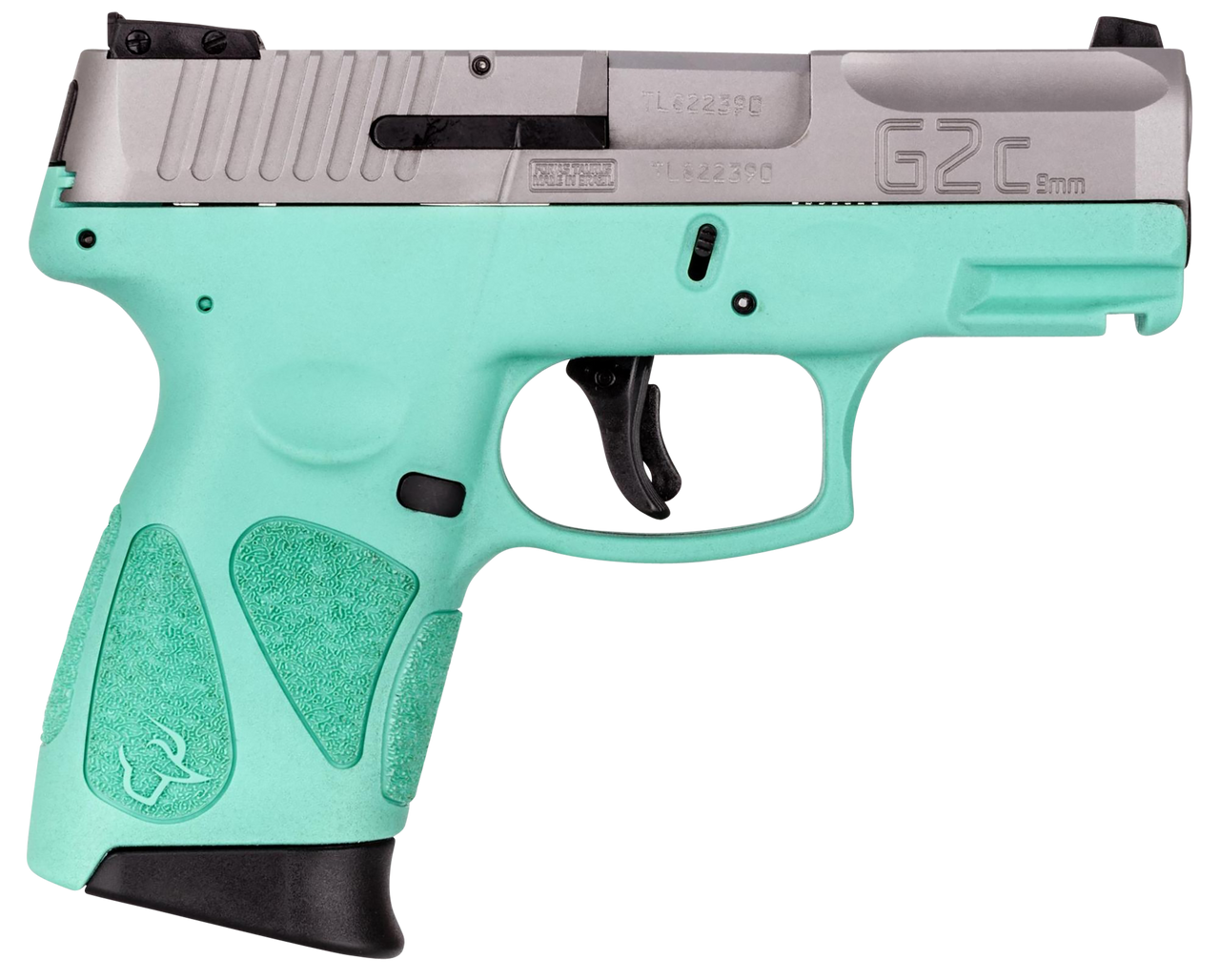 Taurus G2C Compact 9mm, 3.26" Barrel, Cyan, Picatinny Rail, 12rd - New for 2023 | The Gun Shop