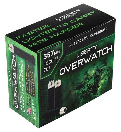 Liberty Ammunition OverWatch Defense 357 Mag 70gr, OCD, 20rd Box - Ammo | The Gun Shop