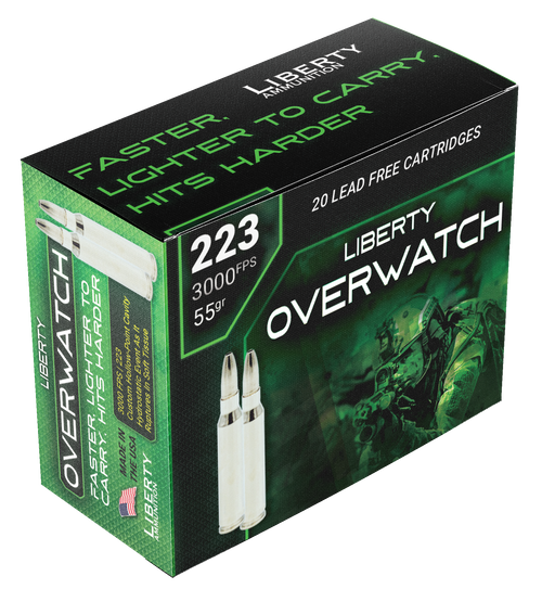 Liberty Ammunition OverWatch Hunting 223 Remington, 55gr, 20Bx/50Cs - Ammo | The Gun Shop