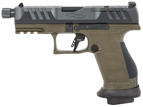 Walther PDP Compact Pro SD 9mm, 4.6" Threaded Barrel, Olive Drab Green, Optic Ready, 18RD - Firearm | The Gun Shop