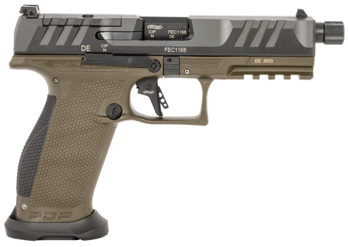 Walther PDP Pro SD 9mm ,5.1" Threaded Barrel, Olive Drab Green, 18rd - Firearm | The Gun Shop