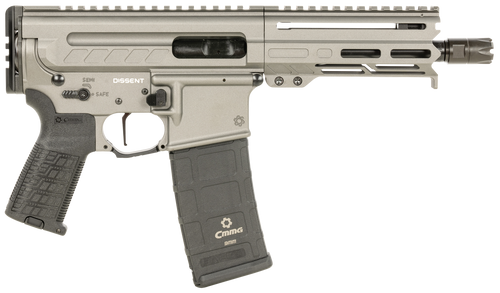 CMMG Dissent MK4 9mm, 6.5" Threaded Barrel, Tungsten Cerakote, 30rd - AR-15 Pistols | The Gun Shop