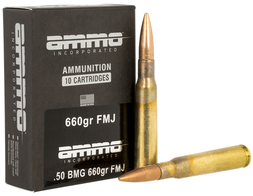Ammo Inc Incorporated 50 BMG, 660gr, Full Metal Jacket, 10rd Box - Ammo | The Gun Shop