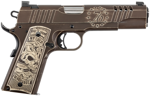 Auto-Ordnance 1911 A1 45 ACP, 5" Barrel, Engraved "Cold Dead Hands" Grips, 7rd - 1911 Guns | The Gun Shop
