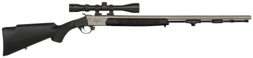 Traditions Pursuit XT 45 Caliber, Stainless Silver Barrel/Rec, Black, Includes 3-9x40mm Scope, 1rd - Air Guns & BB Guns | The Gun Shop